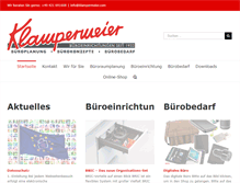 Tablet Screenshot of klampermeier.com